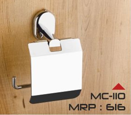 Merlin MC-110 Paper Holder Bathroom Accessory for Home, Hotel and Apartment Washrooms, Elegant and Practical Holder for Easy Everyday Use, Bathroom Organization, Decor and Value